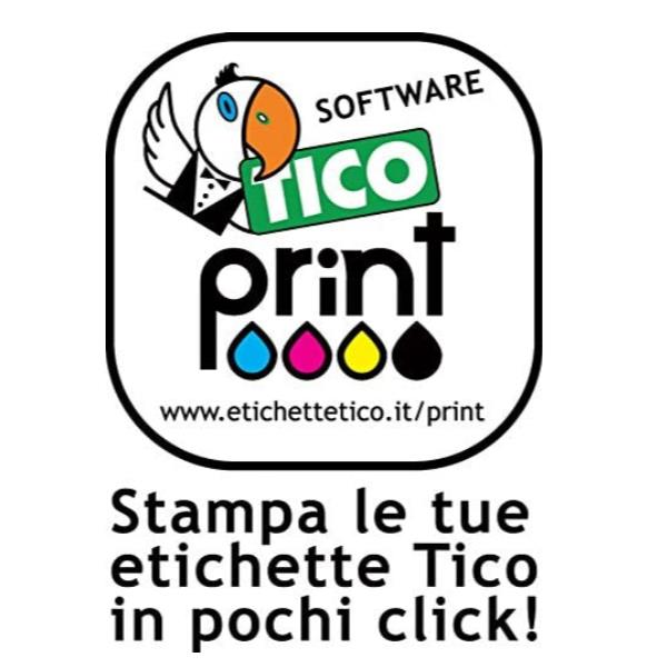 Tico Copy Laser Premium - Carta - Opaca - adesivo permanente - rivestito in silicone - bianco - 105 x 42.3 mm - 153 g/m² - 1400 etichette (100 foglio(i) x 14) etichette
