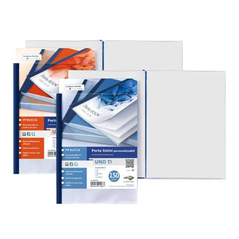 SEI UNO TI - Porta listini - 36 compartimenti - per A4 - blu
