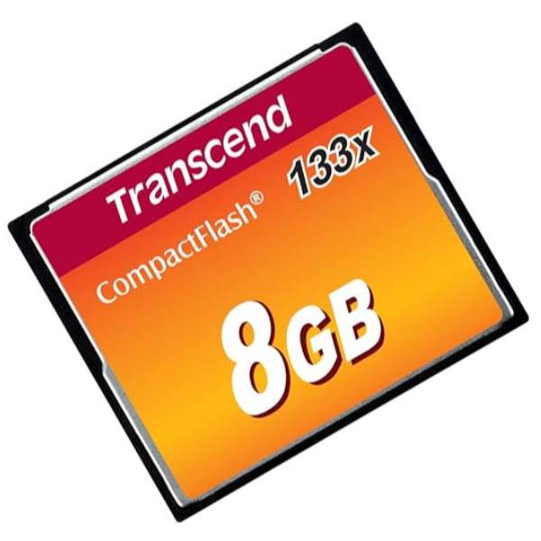 Transcend - Scheda di memoria flash - 8 GB - 133x - CompactFlash