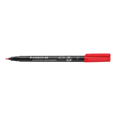 STAEDTLER Lumocolor 318 - Marcatore - permanente - rosso - 0.6 mm - fine