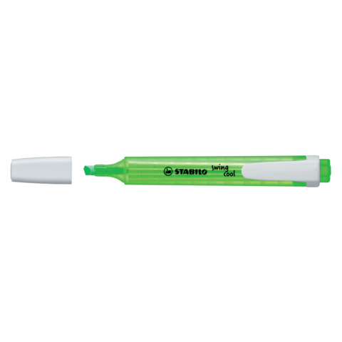 STABILO swing cool - Evidenziatore - verde fluorescente - inchiostro base acqua - 1-4 mm