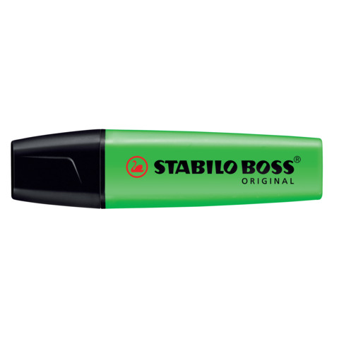 STABILO BOSS ORIGINAL - Evidenziatore - verde fluorescente - inchiostro base acqua - 2-5 mm