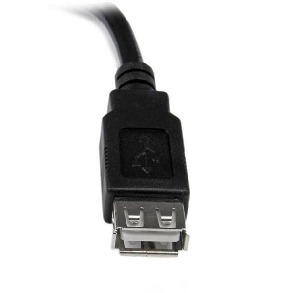 StarTech.com Cavo adattatore di prolunga USB 2.0 da 15 cm A ad A - M/F - Prolunga USB - USB (M) a USB (F) - USB 2.0 - 15 cm - nero - per P/N: 35FCREADBU3, MSDREADU2OTG, SU2DUPERA11, USB56KEMH2, USBDUP15, USBDUPE115, USBDUPE17