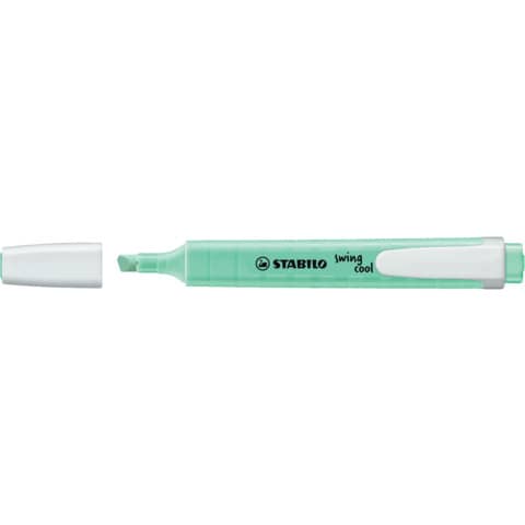 STABILO swing cool Pastel Edition - Evidenziatore - Verde menta pastello - inchiostro base acqua - 1-4 mm
