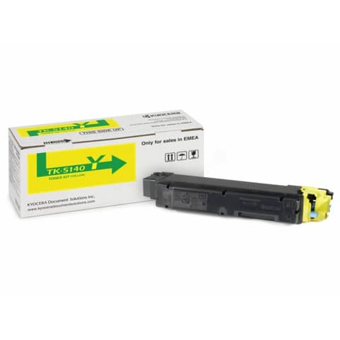 Kyocera TK 5140Y - Giallo - originale - kit toner - per ECOSYS M6030cdn, M6030cdn/KL3, M6530cdn, M6530cdn/KL3, P6130cdn, P6130cdn/KL3
