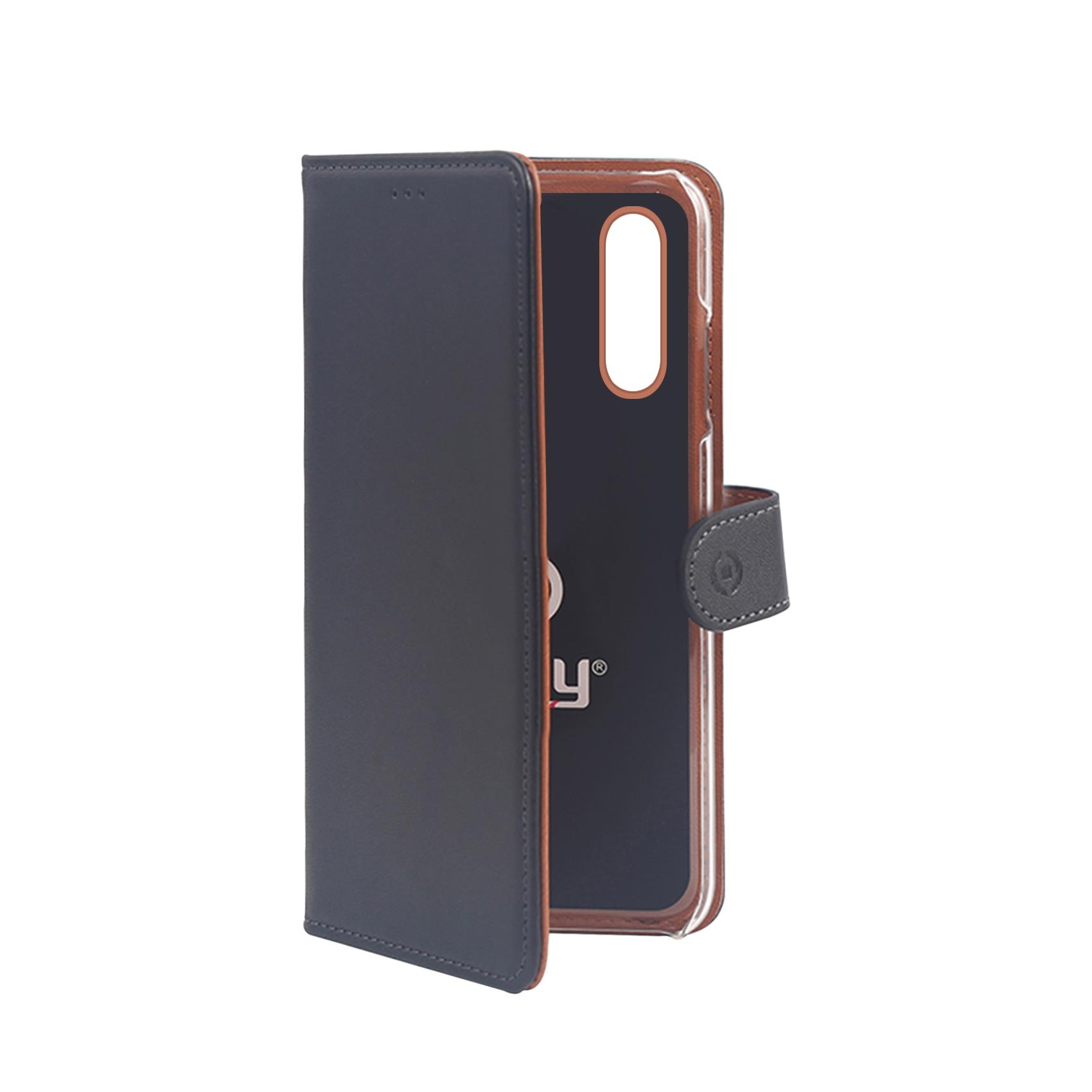 Celly Wally WALLY841 - Flip cover per cellulare - similpelle - nero - per Xiaomi MI 9