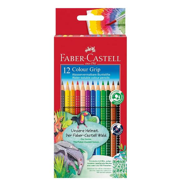 Faber-Castell GRIP - Pastello colorato (pacchetto di 12)