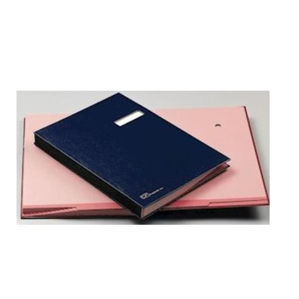 Fraschini - Libro delle firme - 18 compartimenti - per 240 x 340 mm - blu