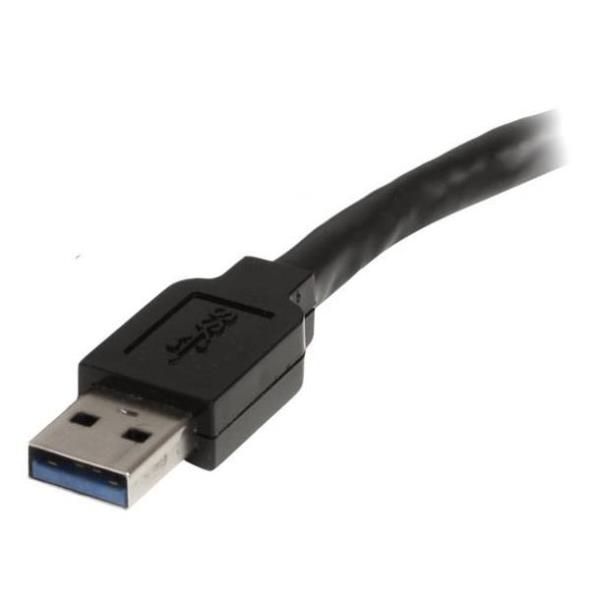 StarTech.com Cavo di estensione Active USB 3.0 10 m - M/F - Prolunga USB - USB Tipo A (M) a USB Tipo A (F) - USB 3.0 - 10 m - attivo - nero - per P/N: PEXUSB3S42V, PEXUSB3S44V, S352BU33HR, SVA5H2NEUA, USB3SAA3MBK