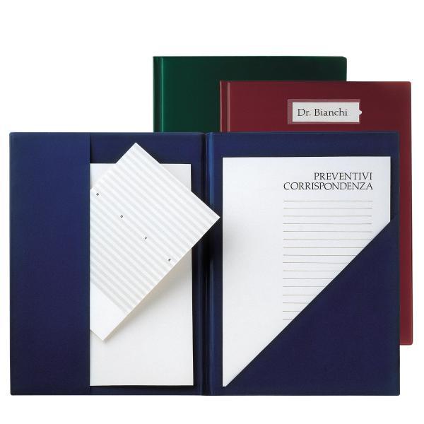SEI COMPLA 71 - Cartelletta tascabile - 2 compartimenti - per Folio, 230 x 330 mm - blu
