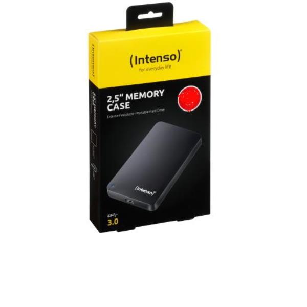 Intenso Memory Case - HDD - 2 TB - esterno (portatile) - 2.5" - USB 3.0 - 5400 rpm - buffer: 8 MB - nero