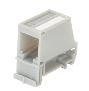 Panduit MINI-COM - Presa con installazione su rotaia DIN - grigio internazionale - 1 porta