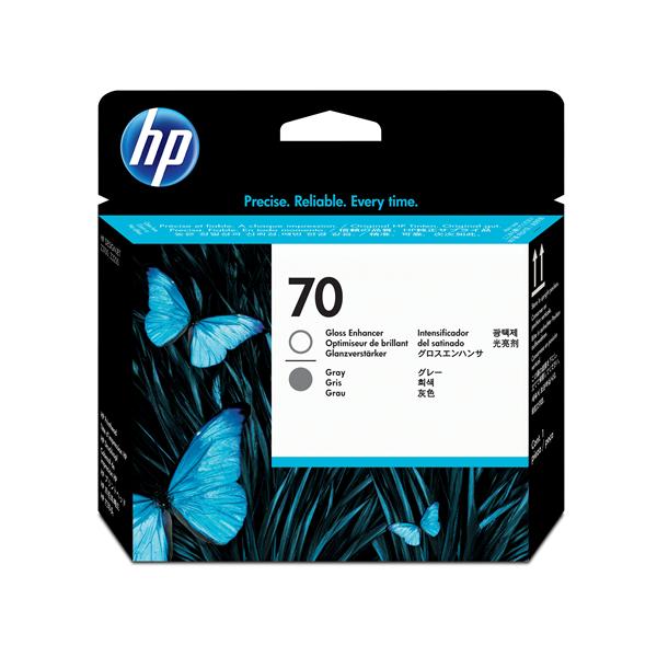 HP 70 - Grigio, ottimizzatore di lucentezza - testina di stampa - per DesignJet Z3100, Z3100 GP, Z3100ps GP, Z3200, Z3200ps