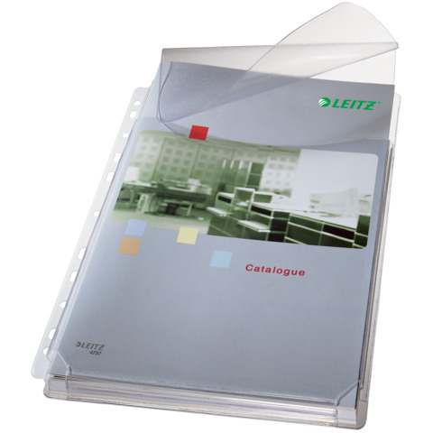 Leitz Premium - Busta trasparente - espandibile - per A4 - capacità 200 fogli - trasparente (pacchetto di 5)