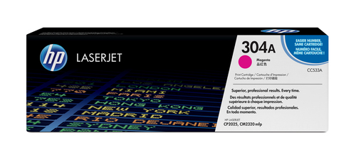 HP 304A - Magenta - originale - LaserJet - cartuccia toner (CC533A) - per Color LaserJet CM2320fxi, CM2320n, CM2320nf, CP2025, CP2025dn, CP2025n, CP2025x