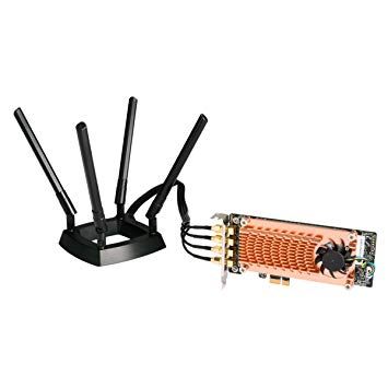 QNAP QWA-AC2600 - Adattatore di rete - PCIe 2.0 profilo basso - Wi-Fi 5 - per QNAP TS-1232, 1277, 253, 453, 473, 677, 832, 853, 877, 977, TVS-2472, 473, 673, 872, 873