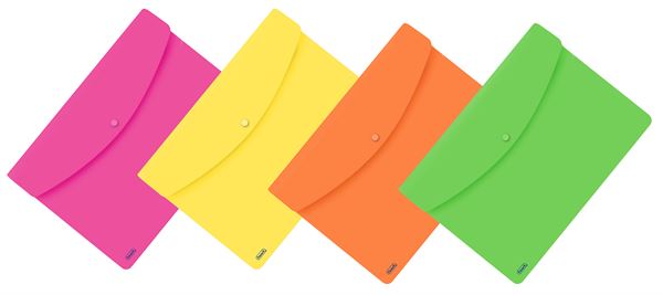 Favorit NEON - Cartelletta portadocumenti - per A4 - disponibile in colori assortiti
