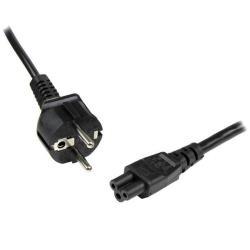 StarTech.com Cavo di Alimentazione per Notebook da 2 m; Cavo Elettrico Schuko EU a C5, 2.5A-250V, 18AWG; Cavo Alimentazione AC di Ricambio per Alimentatori per la Ricarica di Laptop (PXTNB3SEU2M) - Cavo di alimentazione - IEC 60320 C5 a power CEE 7/7 (M) - 250 V c.a. V - 2 m - nero
