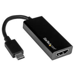 StarTech.com USB C to HDMI Adapter - USB 3.1 Type C Converter - 4K 30Hz UHD - Adattatore video - 24 pin USB-C maschio a HDMI femmina - 14.7 cm - nero - supporta 4K 30 Hz (3840 x 2160) - per P/N: BNDTB10GI, BNDTB210GSFP, BNDTB410GSFP, BNDTB4M2E1, BNDTBUSB3142, TB3DK2DPM2
