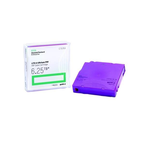 HPE Ultrium RW Custom Labeled No Case Data Cartridge - 20 x LTO Ultrium 6 6.25 TB - etichettato - viola - per StorageWorks SAS Rack-Mount Kit