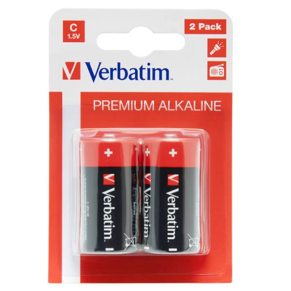 Verbatim - Batteria 2 x C - Alcalina