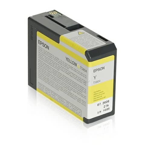 Epson T5804 - 80 ml - giallo - originale - cartuccia d'inchiostro - per Stylus Pro 3800, Pro 3880