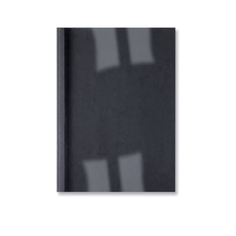GBC LeatherGrain - 3 mm - A4 (210 x 297 mm) - 30 fogli - 150 micron - nero - 240 g/m² - 100 pezzi copertina per rilegatura termica
