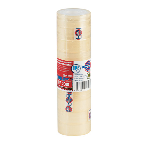 Eurocel PP 2000 - Nastro da imballaggio - 15 mm x 10 m - polipropilene orientato biassialmente - trasparente, miele