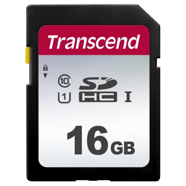 Transcend 300S - Scheda di memoria flash - 16 GB - UHS-I U1 / Class10 - UHS-I SDHC