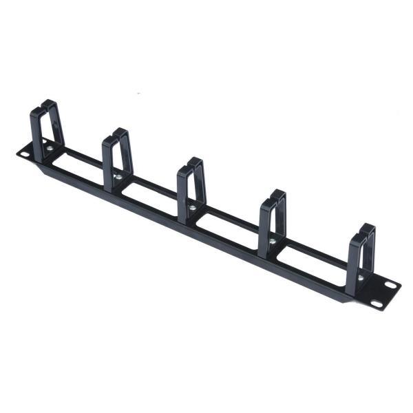 WP RACK - Pannello di gestione cavi rack - nero, RAL 9005 - 1U