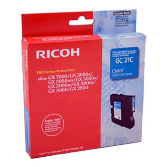 Ricoh GC 21C - Ciano - originale - cartuccia d'inchiostro - per Ricoh Aficio GX3000, Aficio GX3050, Aficio GX5050, GX 2500, GX 3050, GX 7000