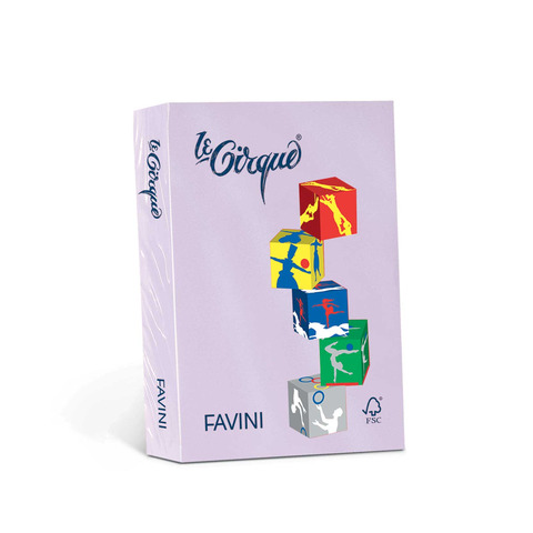 FAVINI Le Cirque - Lilla - A4 (210 x 297 mm) - 160 g/m² - 250 fogli carta comune