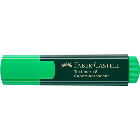 Faber-Castell TEXTLINER 48 REFILL - Evidenziatore - verde fluorescente - inchiostro base acqua - 1-2-5 mm