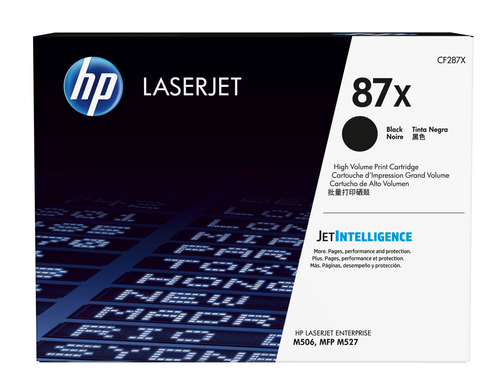 HP 87X - Alta resa - nero - originale - LaserJet - cartuccia toner (CF287X) - per LaserJet Managed E50045; LaserJet Managed Flow MFP E52545