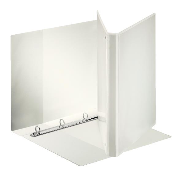 Esselte - Raccoglitore ad anelli - larghezza dorsale 30 mm - per 220 x 300 mm, A4 Maxi - capacità 140 fogli - bianco