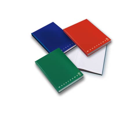 Pigna Monocromo - Registro - cartonato - A4 - 194 fogli - quadretti - disponibile in colori assortiti
