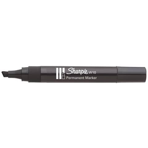 Sharpie W10 - Marcatore - permanente - nero - inchiostro base acqua - 1.5-5 mm (pacchetto di 12)