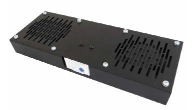 WP RACK - Vassoio ventola rack - con 2 ventole di raffreddamento, termostato - 230 V c.a. V - nero, RAL 9005 - 19"