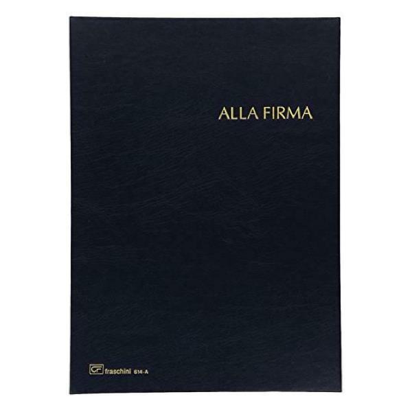 Fraschini - Libro delle firme - espandibile - 14 compartimenti - per 240 x 340 mm - blu