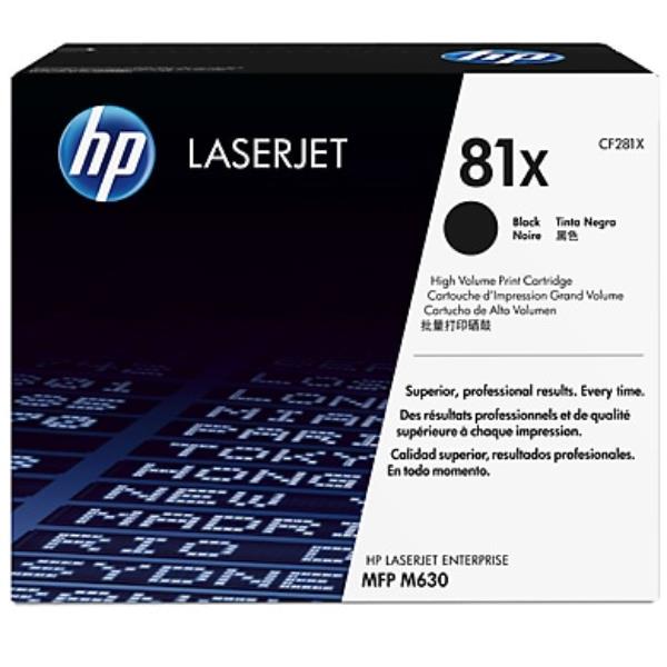 HP 81X - Alta resa - nero - originale - LaserJet - cartuccia toner (CF281X) - per LaserJet Enterprise MFP M630; LaserJet Enterprise Flow MFP M630