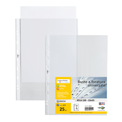 SEI ATLA - Busta trasparente - per 230 x 330 mm - trasparente (pacchetto di 25)
