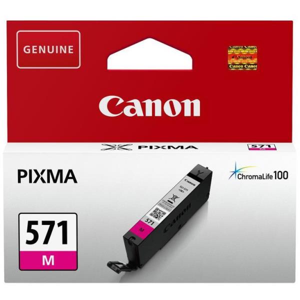 Canon CLI-571M - 7 ml - magenta - originale - serbatoio inchiostro - per PIXMA TS5051, TS5053, TS5055, TS6050, TS6051, TS6052, TS8051, TS8052, TS9050, TS9055