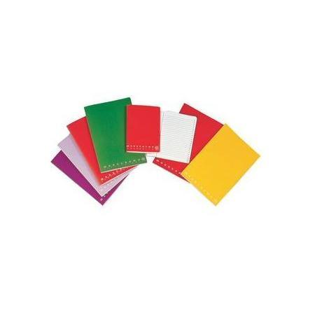Pigna Monocromo - Quaderno - graffettato - A5 - 20 fogli / 40 pagine - quadrettato - disponibile in colori assortiti