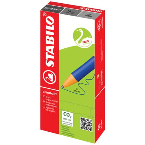 STABILO pointball - Penna a sfera - blu …
