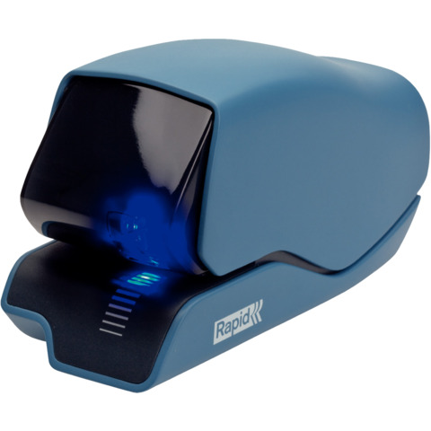 Rapid Supreme 5025e - Graffatrice elettrica - carico pesante - 25 fogli / 2.5 mm - plastica, metallo - blu