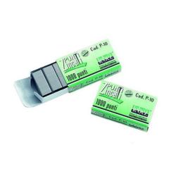 Lebez - Punti metallici - 9 x 4 mm - zincato - pacco da 1000 - per Lebez PLUS