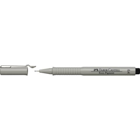 Faber-Castell ECCO PIGMENT - Penna punta in fibra - nero - inchiostro pigmentato - 0.4 mm