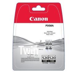 Canon PGI-520BK Twin Pack - Confezione da 2 - 19 ml - nero - originale - serbatoio inchiostro - per PIXMA iP3600, iP4700, MP540, MP550, MP560, MP620, MP630, MP640, MP980, MP990, MX860, MX870