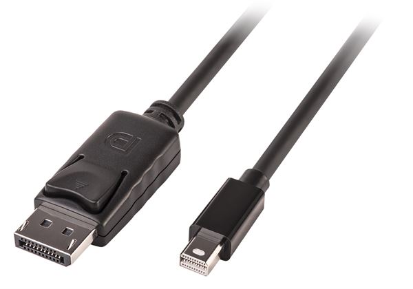 Lindy - Cavo DisplayPort - DisplayPort (M) a Mini DisplayPort (M) - 3 m - chiusura aggancio - nero
