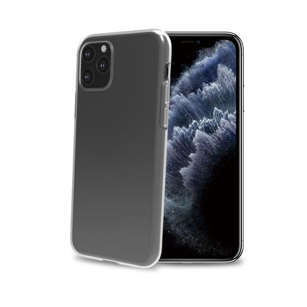Celly GELSKIN1002 - Cover per cellulare - TPU (poliuretano termoplastico) - trasparente - per Apple iPhone 11 Pro Max